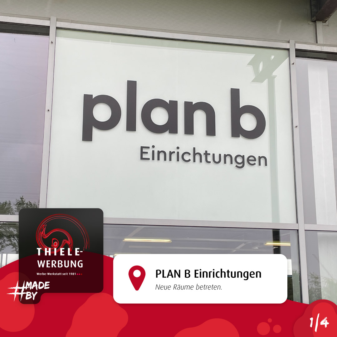 Neue Fensterbeschriftung für Plan B