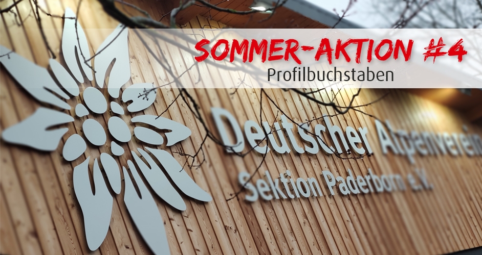 Sommer-Aktion Nr. 4 - Profilbuchstaben
