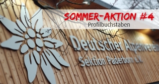 Sommer-Aktion Nr. 4 - Profilbuchstaben
